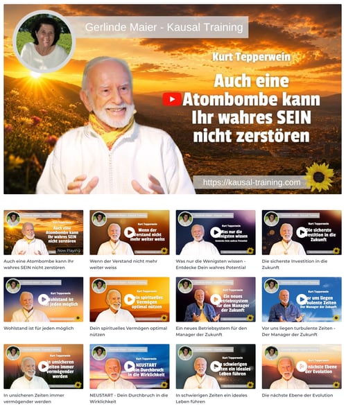 Videos: Bewusstseins-Impulse von Kurt Tepperwein