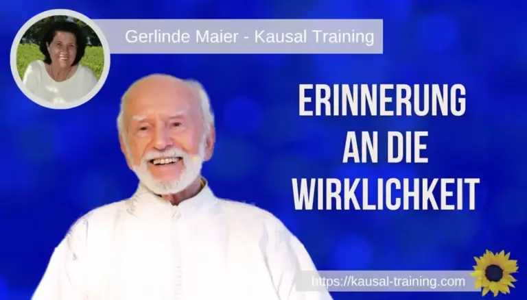 Titelbild „Erinnerung an die Wirklichkeit“: Kurt Tepperwein vor blauem Hintergrund, oben links ein Porträt von Gerlinde Maier